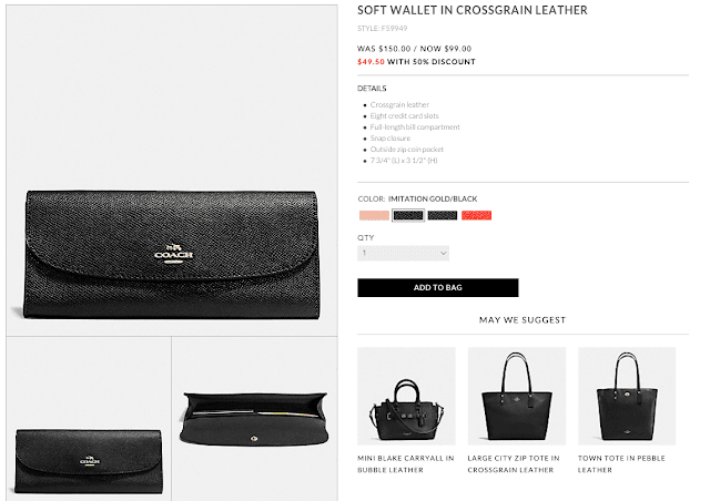 ｜購物｜ Coach Outlet  8月份 限時精選